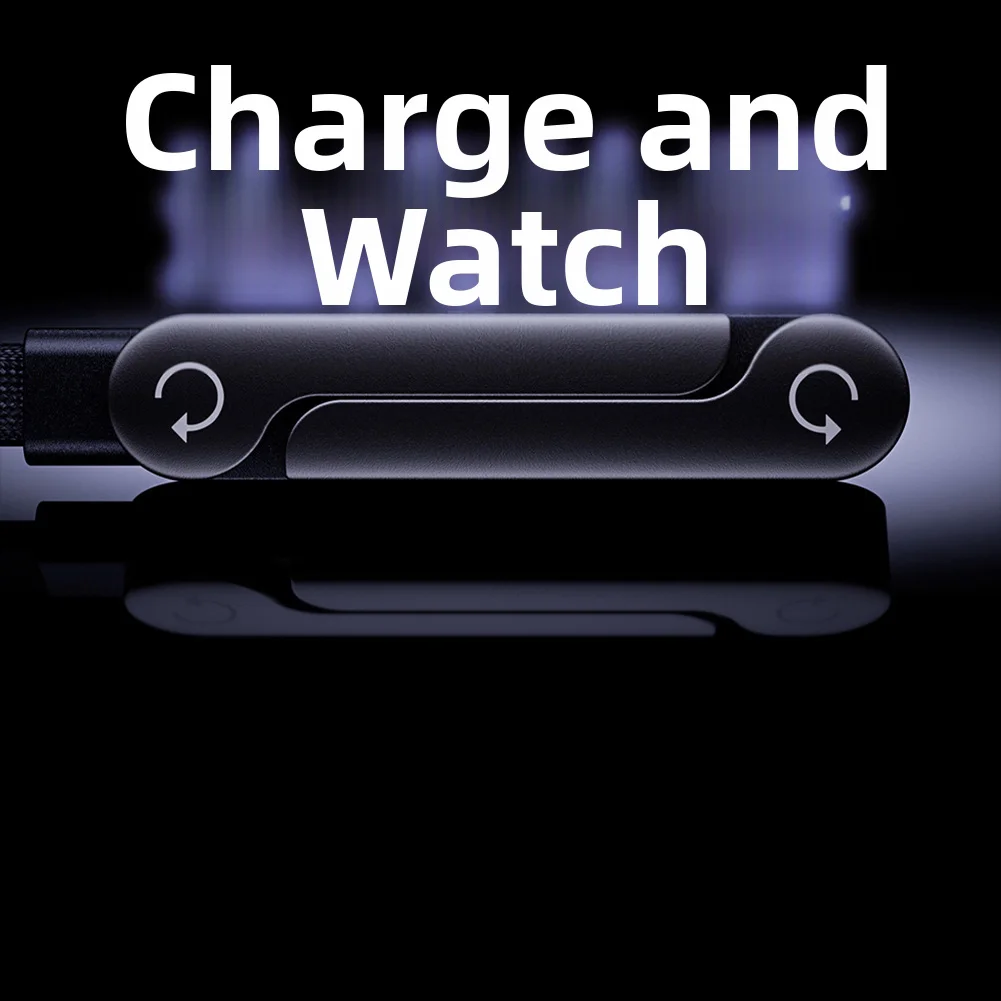 ZEEC™ 2 si 1 Arada Kendinden Standlı Android-İphone Hızlı Şarj Kablosu